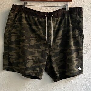 Vuori Camouflage Swim Shorts with Drawstring